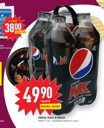 Willys Hemma Pepsi max 4-pack erbjuda