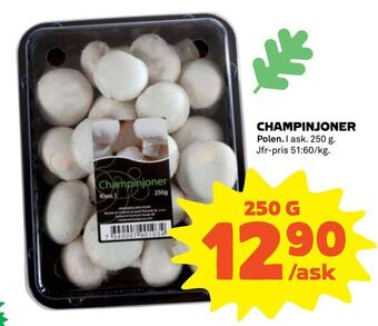Coop Champinjoner erbjuda