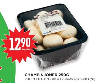 Willys Hemma Champinjoner 250g erbjuda