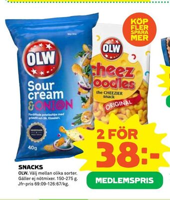 Coop Snacks erbjuda