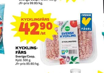 Coop Kycklingfärs erbjuda