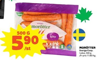 Coop Morötter erbjuda