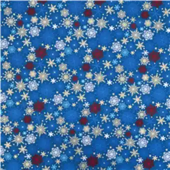 Bomullspoplin snöflinga
