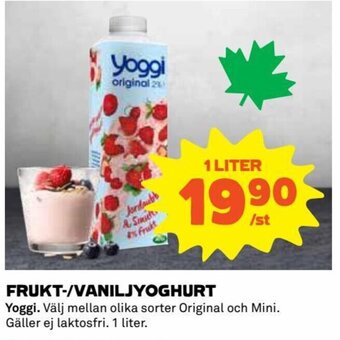 Coop Frukt-/Vaniljyoghurt erbjuda