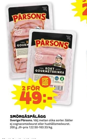 Stora Coop Smörgåspålägg erbjuda