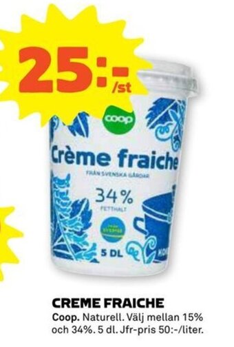Stora Coop Creme Fraiche erbjuda