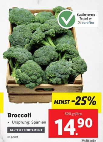 Lidl Broccoli erbjuda