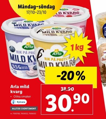 Lidl Arla Mild Kvarg erbjuda
