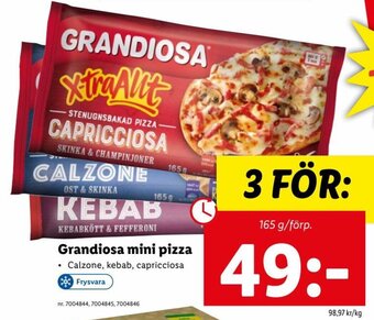 Lidl Grandiosa Mini Pizza erbjuda