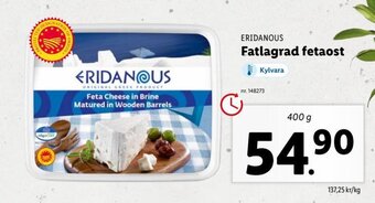 Lidl Fatlagrad Fetaost erbjuda