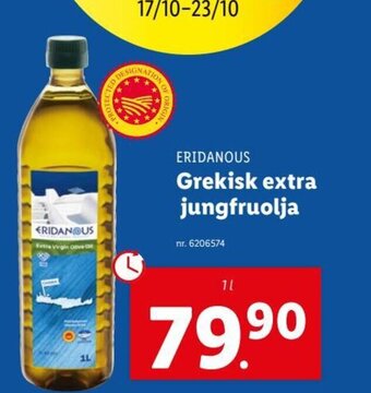 Lidl Grekisk Extra Jungfruolja erbjuda