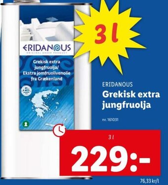 Lidl Grekisk Extra Jungfruolja erbjuda
