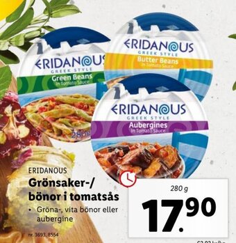 Lidl Grönsaker-/ Bönor i Tomatsås erbjuda