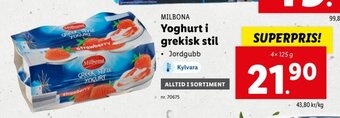 Lidl Yoghurt i Grekisk Stil erbjuda