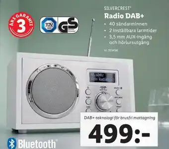 Lidl Radio DAB+ erbjuda