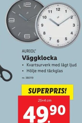 Lidl Väggklocka erbjuda