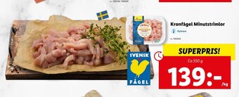 Lidl Kronfågel Minutstrimlor erbjuda