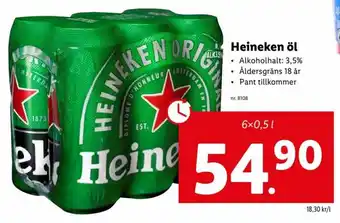 Lidl Heineken öl erbjuda