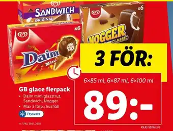 Lidl GB Glace Flerpack erbjuda