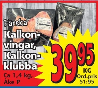 Supergrossen Kalkonvingar, kalkonklubba erbjuda