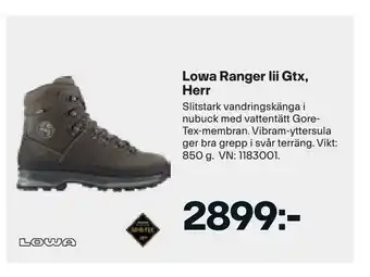 XXL Lowa ranger iii gtx, herr erbjuda