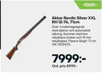 Akkar nordic silver xxl rh 12-76, 71cm