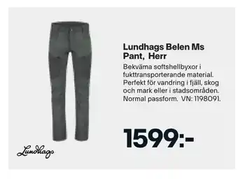XXL Lundhags belen ms pant, herr erbjuda