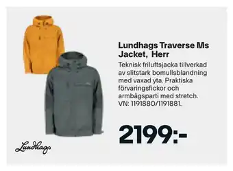 XXL Lundhags traverse ms jacket, herr erbjuda