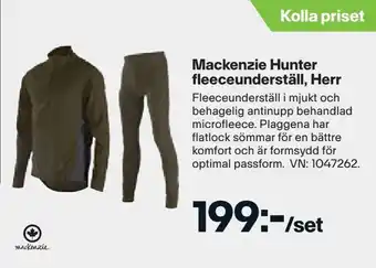 XXL Mackenzie hunter fleeceunderställ, herr erbjuda