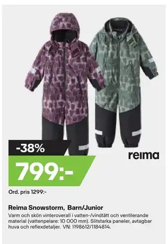 XXL Reima snowstorm, barn/junior erbjuda