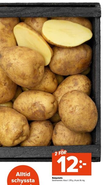 Coop Extra Bakpotatis erbjuda