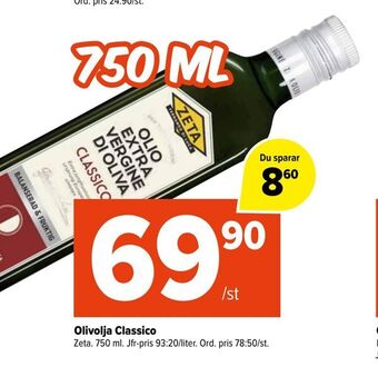 Coop Extra Olivolja classico erbjuda