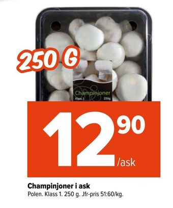 Coop Extra Champinjoner i ask erbjuda