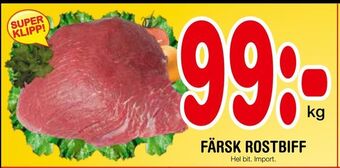 Nya Pulsen Färsk rostbiff erbjuda