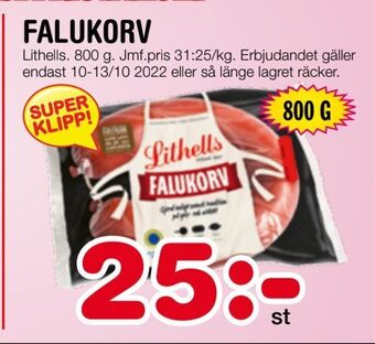 Nya Pulsen Falukorv erbjuda