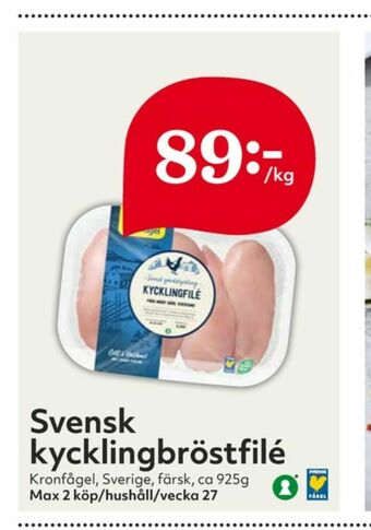 Hemköp Kronfågel Kycklingbröstfilé erbjuda