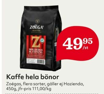 Hemköp Mollbergs Blanding Kaffebönor erbjuda