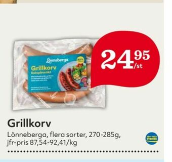 Hemköp Lönneberga Grillkorv erbjuda