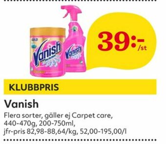 Hemköp Vanish Oxi Action Fläckborttagning erbjuda
