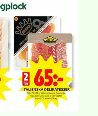 ICA Kvantum Zeta Smörgåspålägg erbjuda