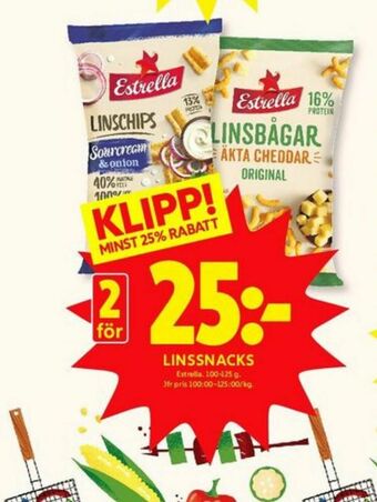 ICA Kvantum Estrella Snacks erbjuda