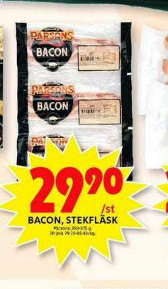 ICA Maxi Pärsons Baconskivor erbjuda