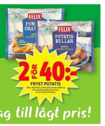 ICA Maxi Felix Potatisprodukter erbjuda