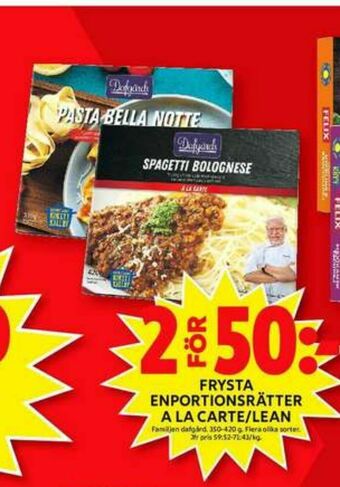 ICA Maxi Dafgårds Färdigrätter erbjuda