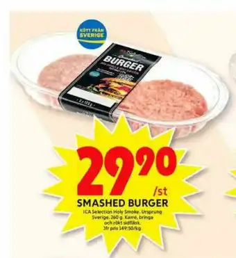 ICA Maxi ICA Selection Hamburgare erbjuda