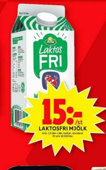 ICA Maxi Arla Lättmjölk erbjuda