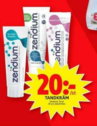 ICA Maxi Zendium Tandkräm erbjuda