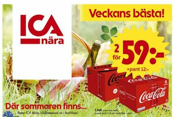 ICA Nära Coca Cola Zero Läskedryck erbjuda