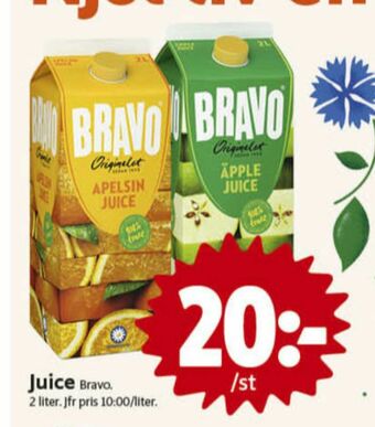 ICA Nära Bravo Juice erbjuda