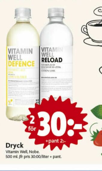 ICA Nära Vitamin Well Vitamindryck erbjuda